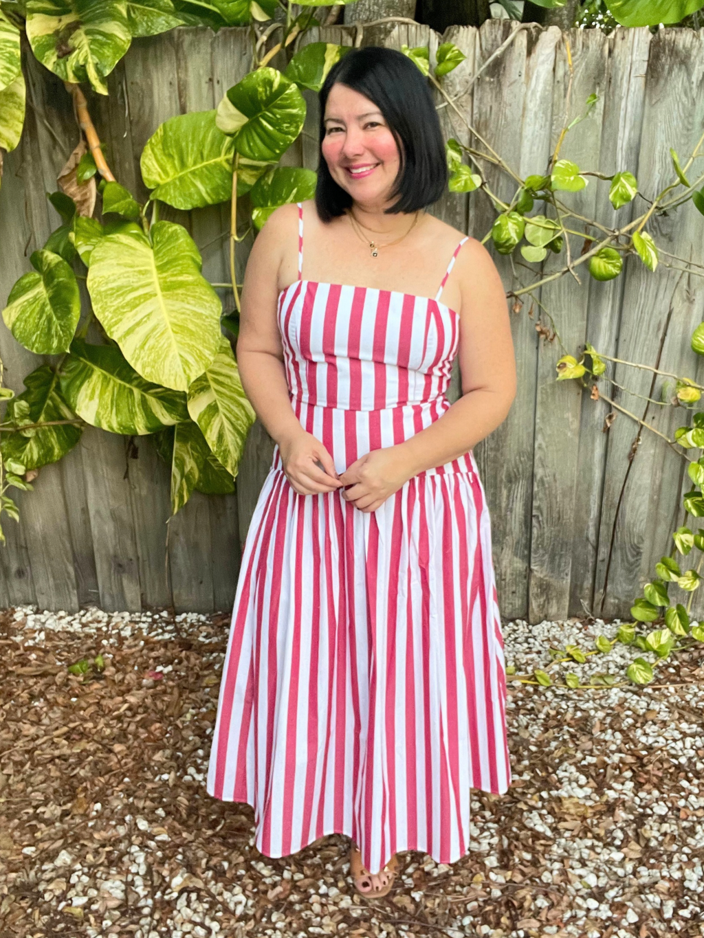 Stripe Me Darling Crop Top and Skirt Set