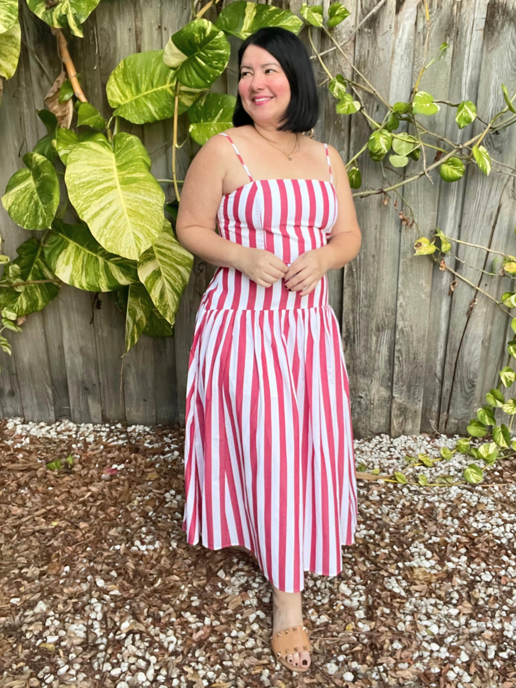 Stripe Me Darling Crop Top and Skirt Set