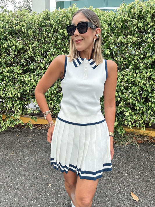Court Side Chic Knit Set