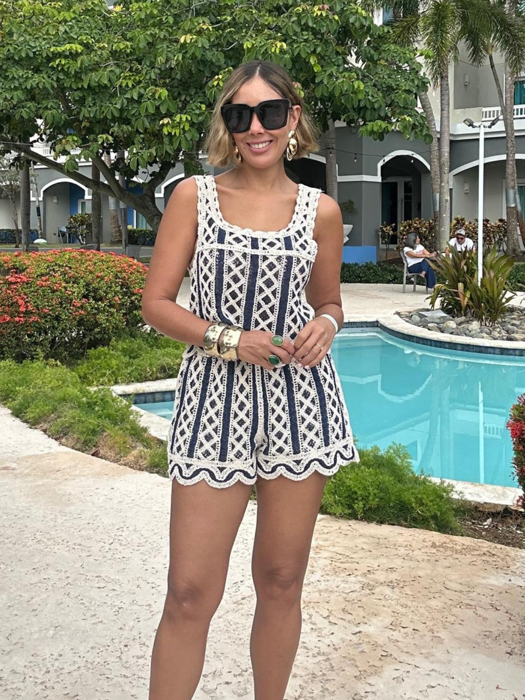 Tulum After Noon Top an Shorts Set