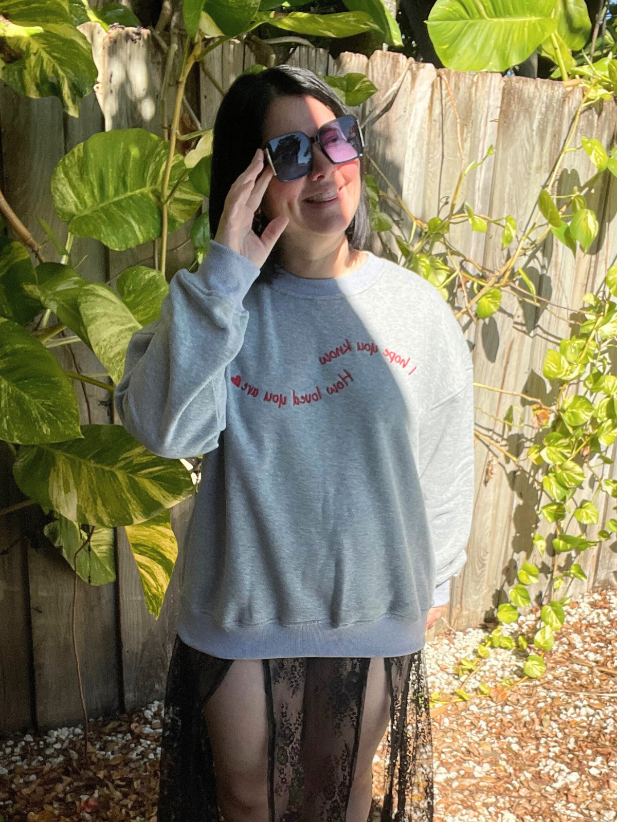 Comfort With Purpose Graphic Fleece Sweatshirt