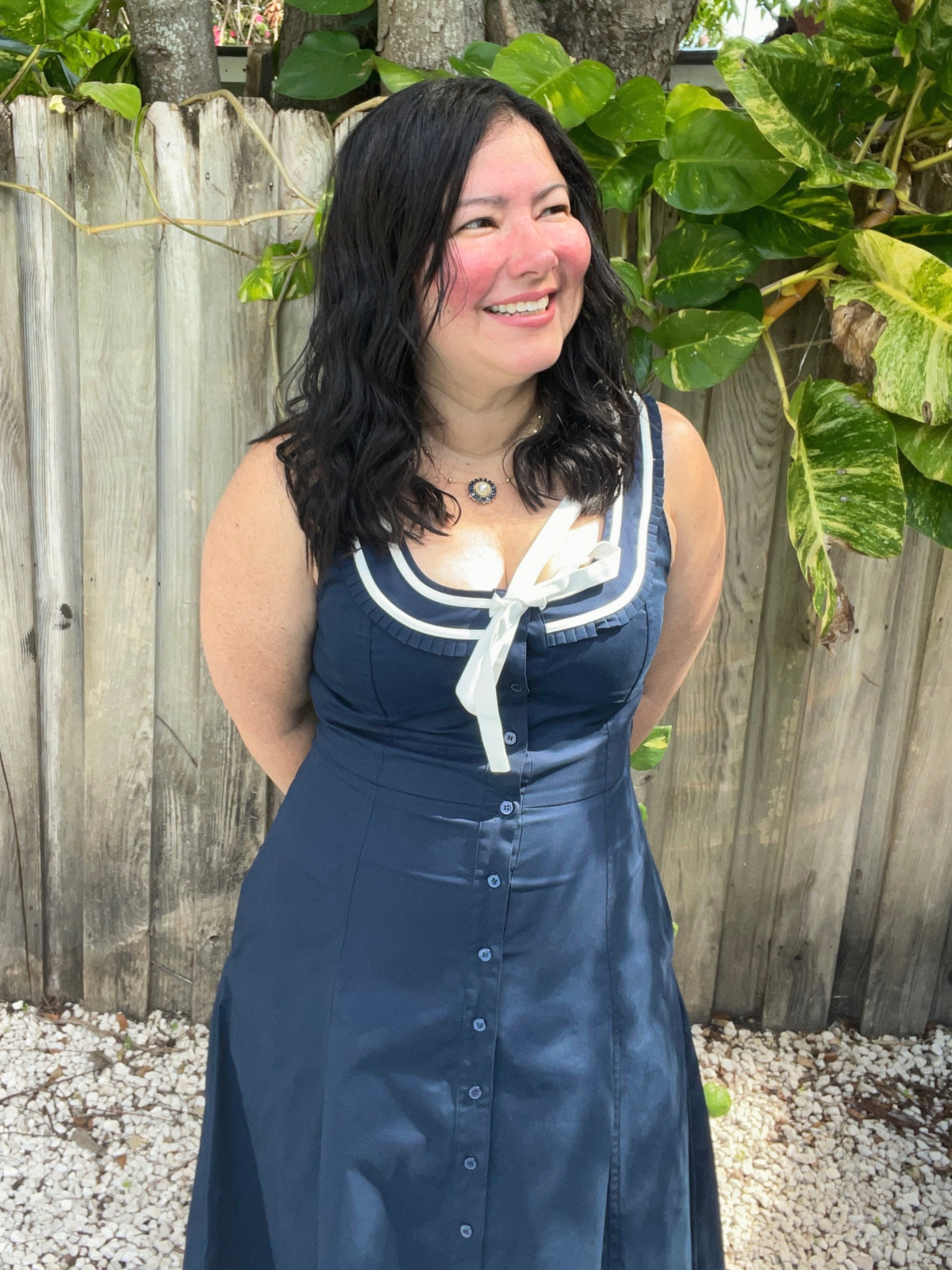 yacht club midi dress The Yacht Club Bow Midi Dress MCBoutique