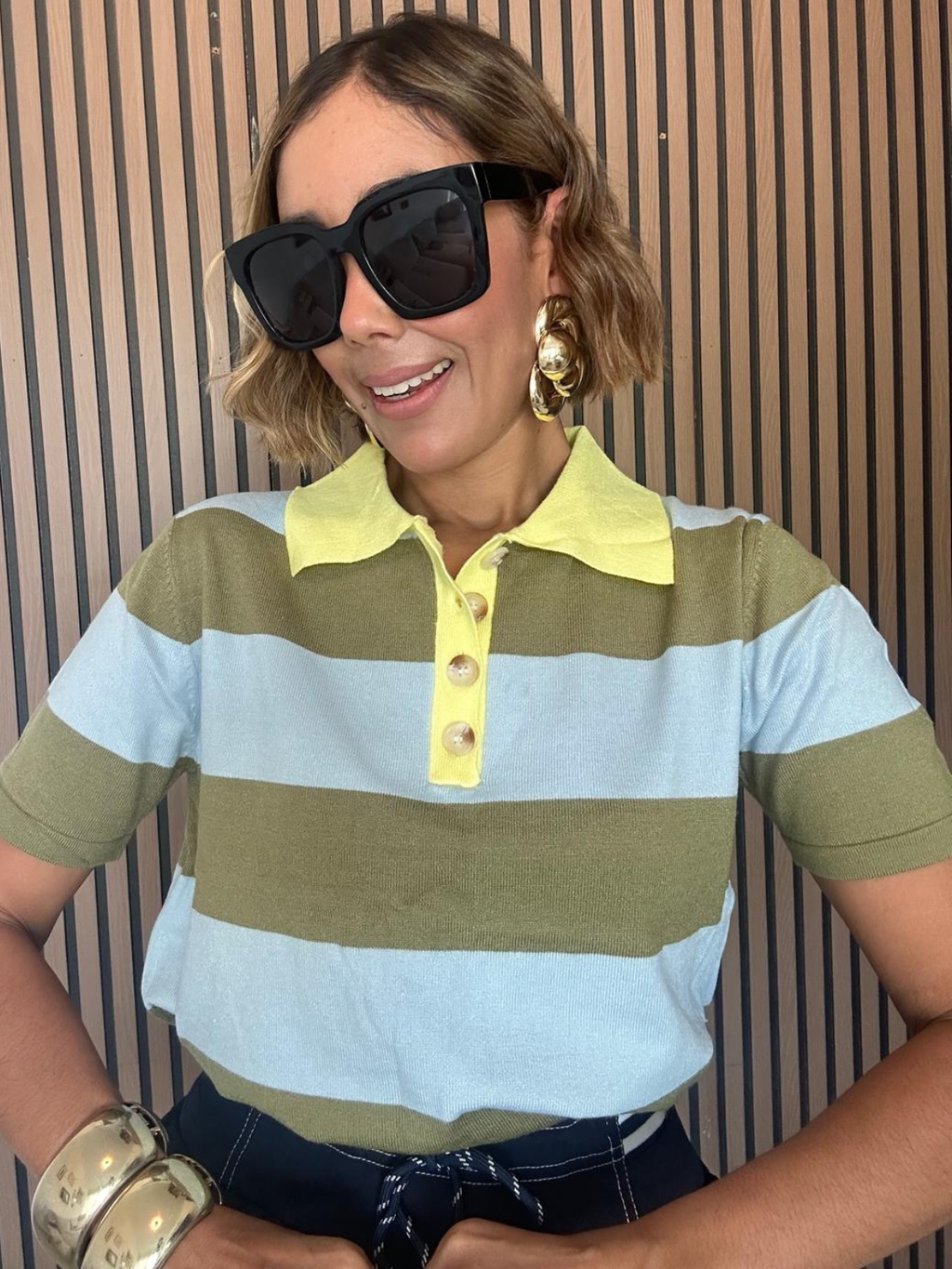 Studio Stripe Polo