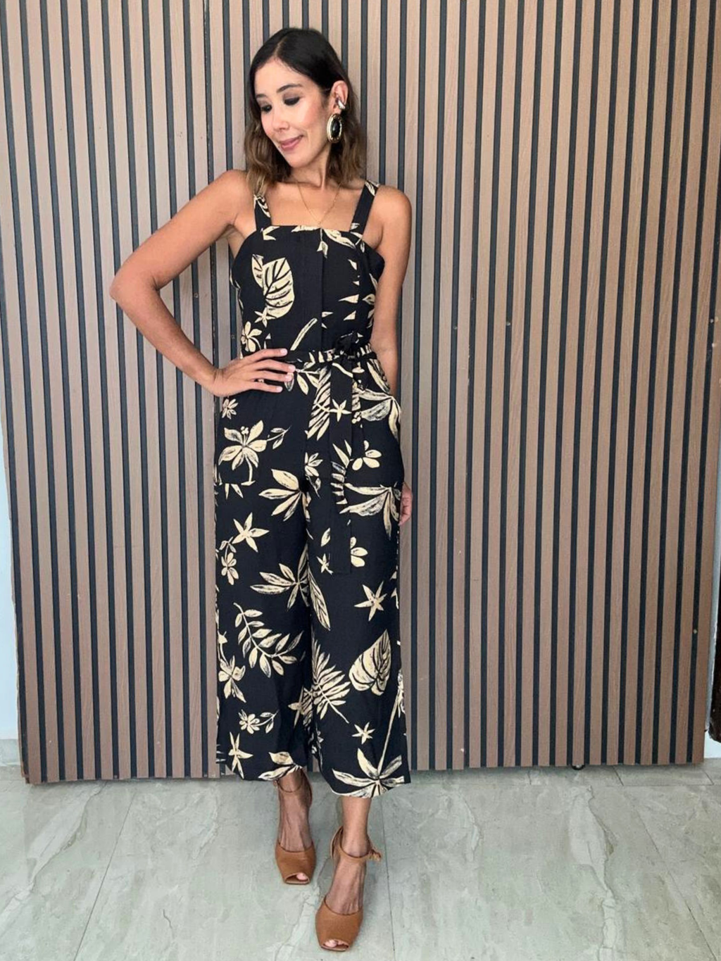 Coconut Kiss Square Neck Wide Leg Jumpsuit