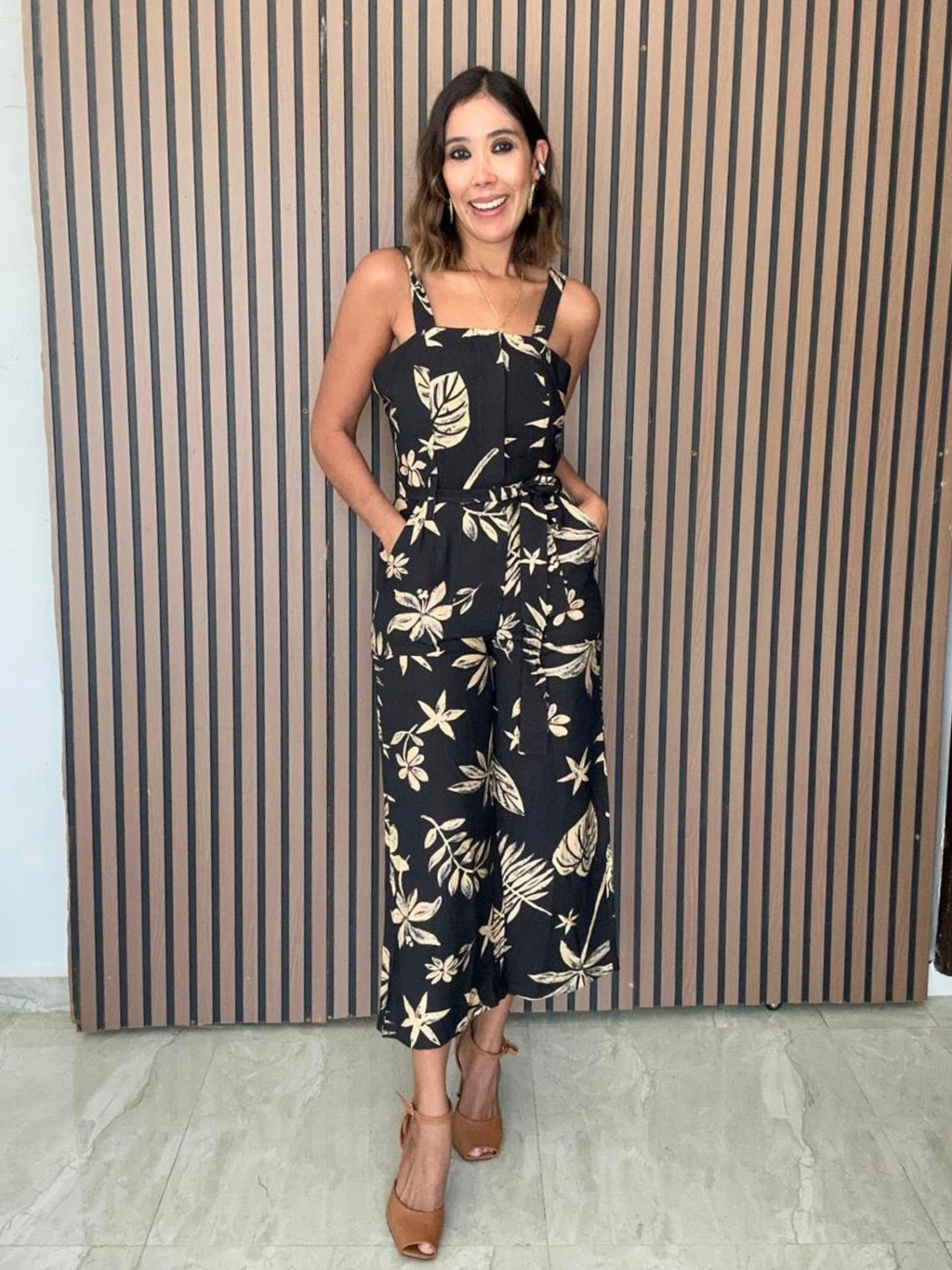 Coconut Kiss Square Neck Wide Leg Jumpsuit