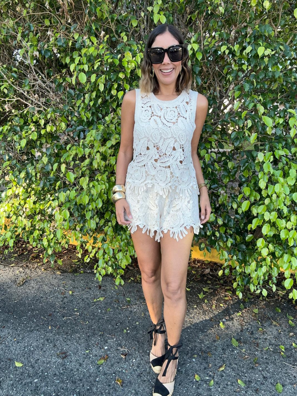 Escape Plan Crochet Top and Shorts Set