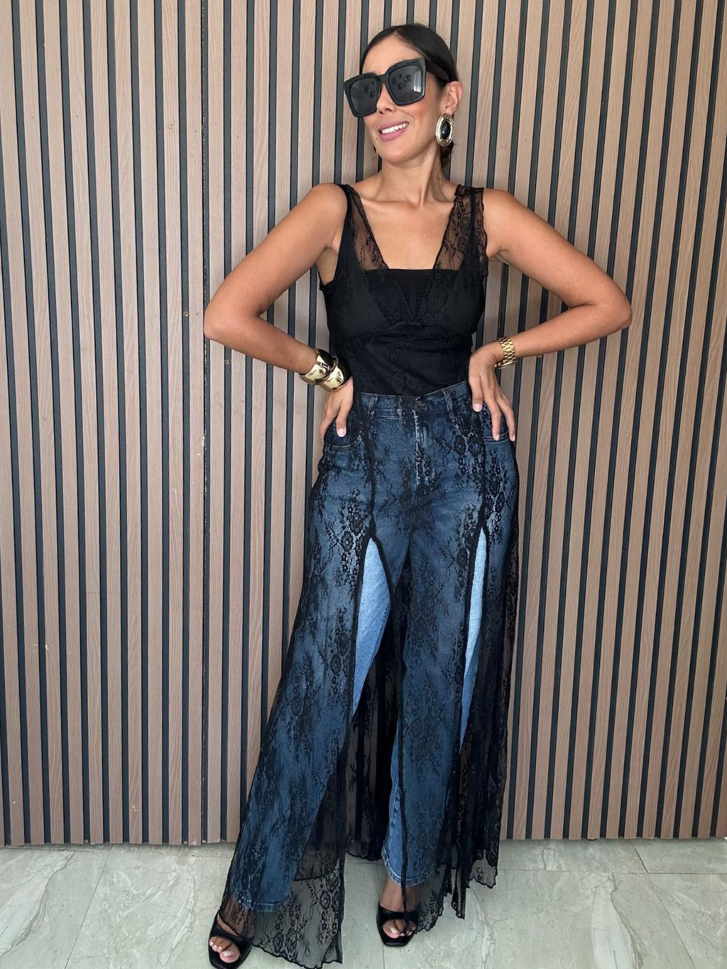 Wanderlight Lace Two-Piece Bodysuit and Dress Matching Set