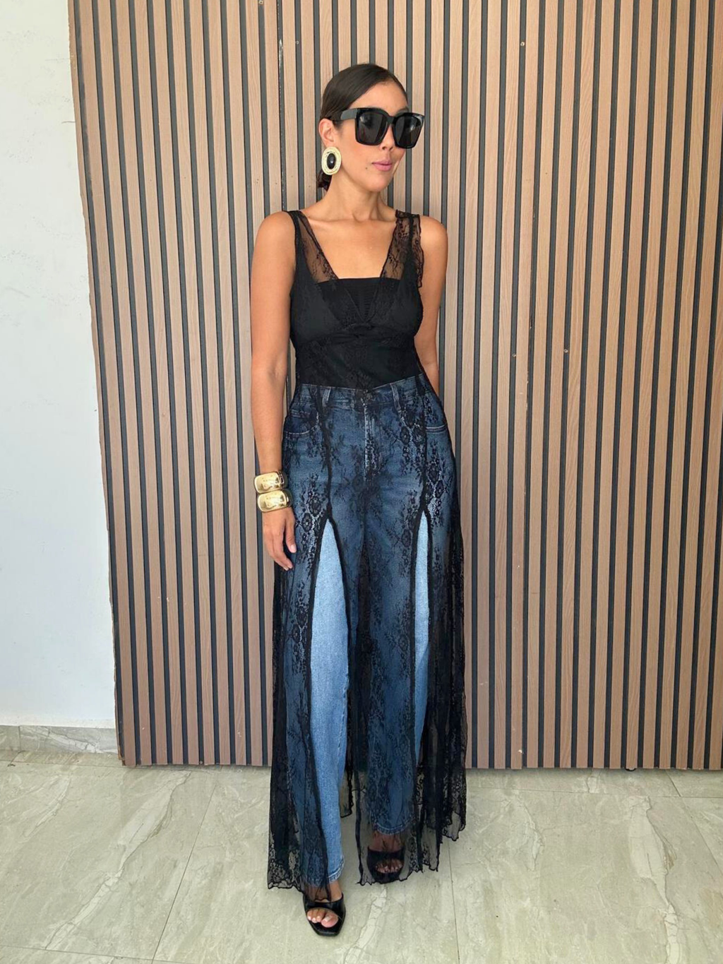 Wanderlight Lace Two-Piece Bodysuit and Dress Matching Set