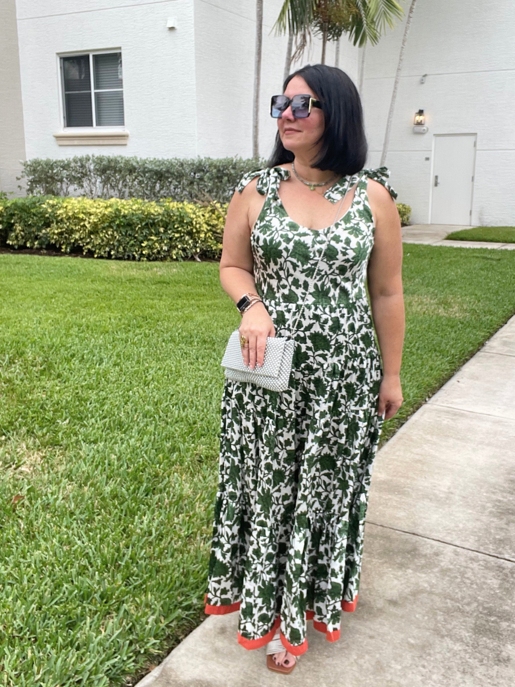 Bound by Contrast Maxi Dress