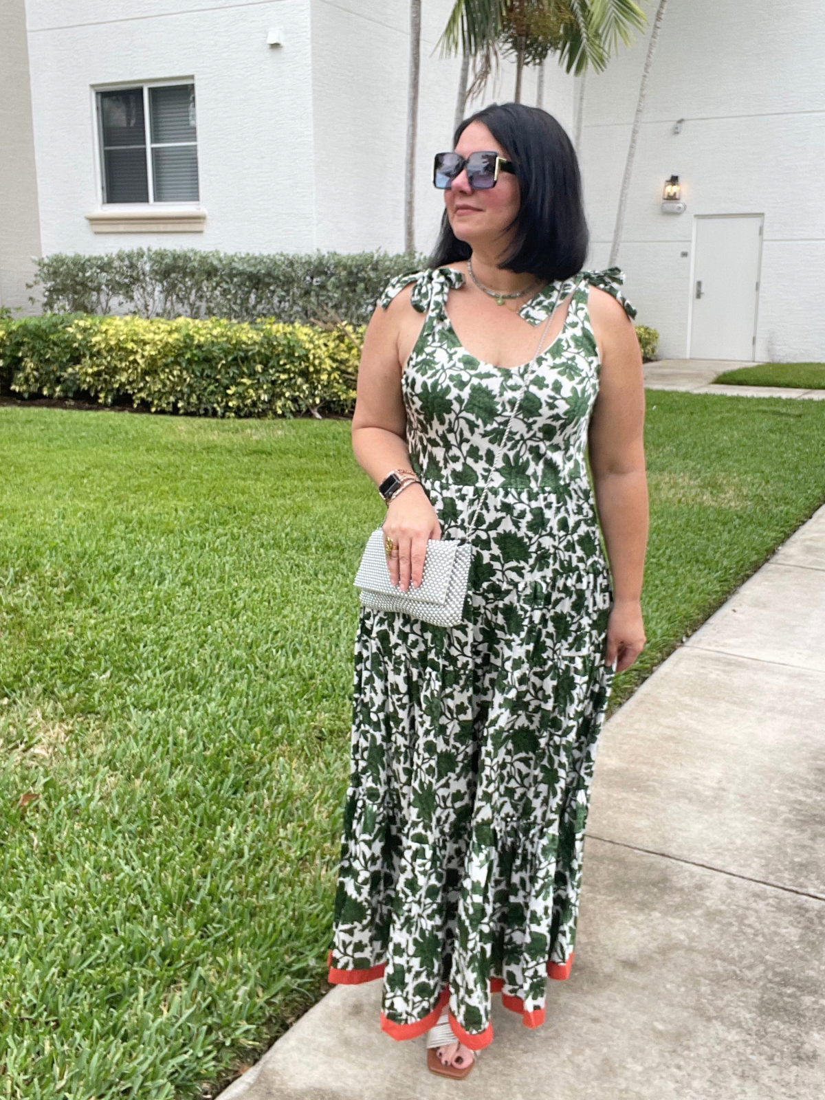 Bound by Contrast Maxi Dress
