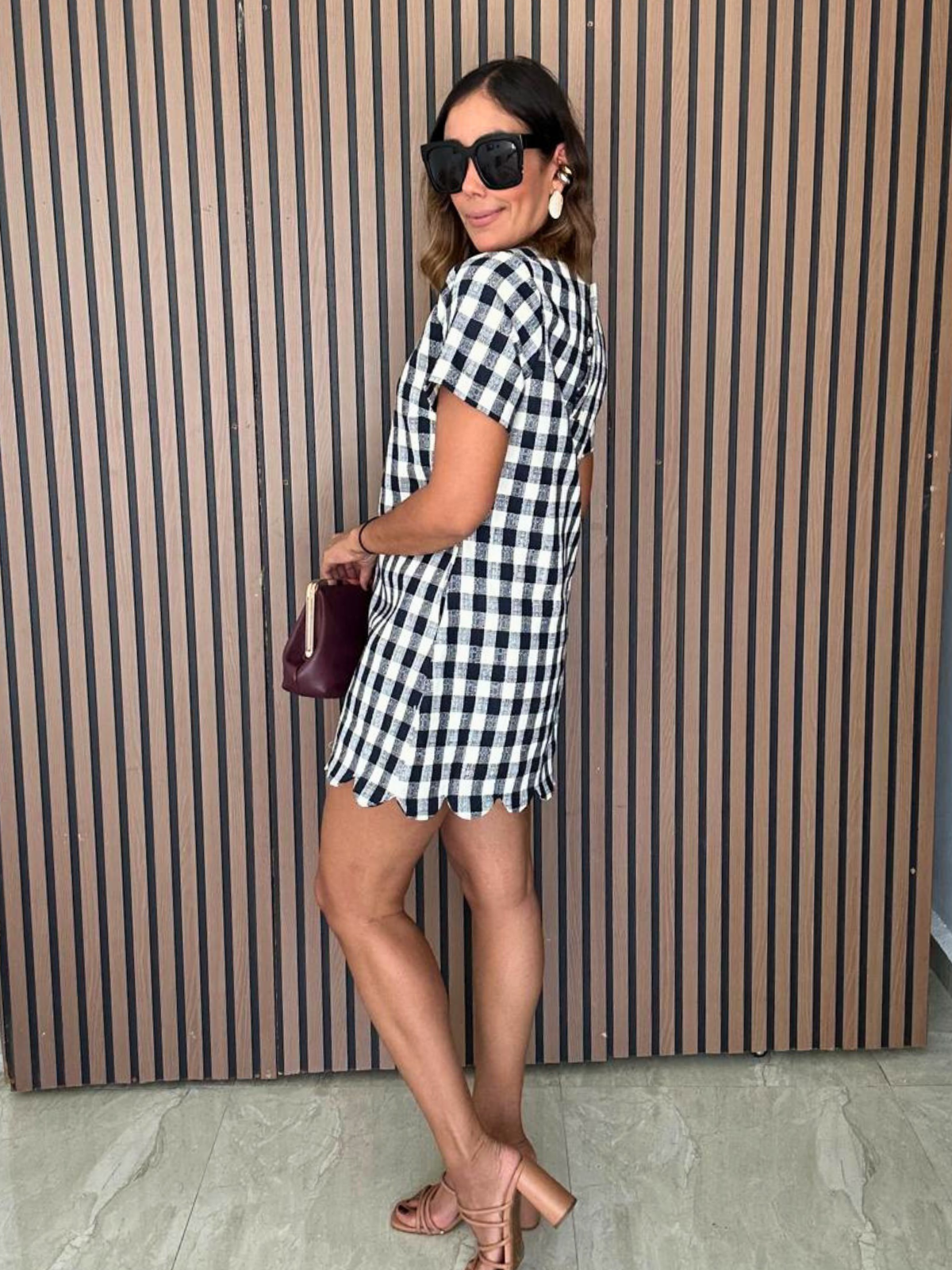 Checked & Collected Mini Dress