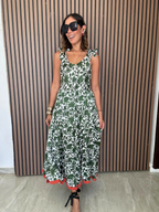 Bound by Contrast Maxi Dress