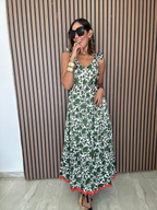 Bound by Contrast Maxi Dress