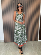 Bound by Contrast Maxi Dress