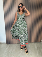 Bound by Contrast Maxi Dress