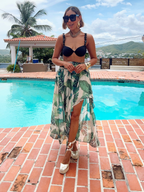 Tropic Sway High-Low Skirt
