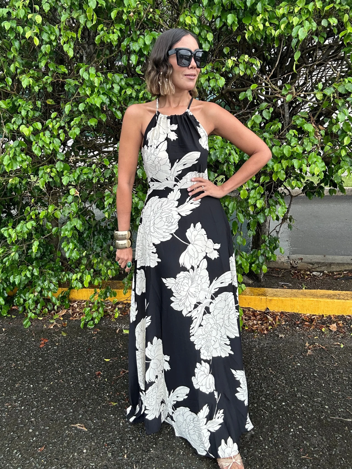 Opaline Flow Halter Maxi