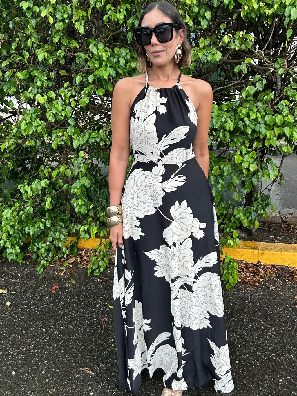 Opaline Flow Halter Maxi