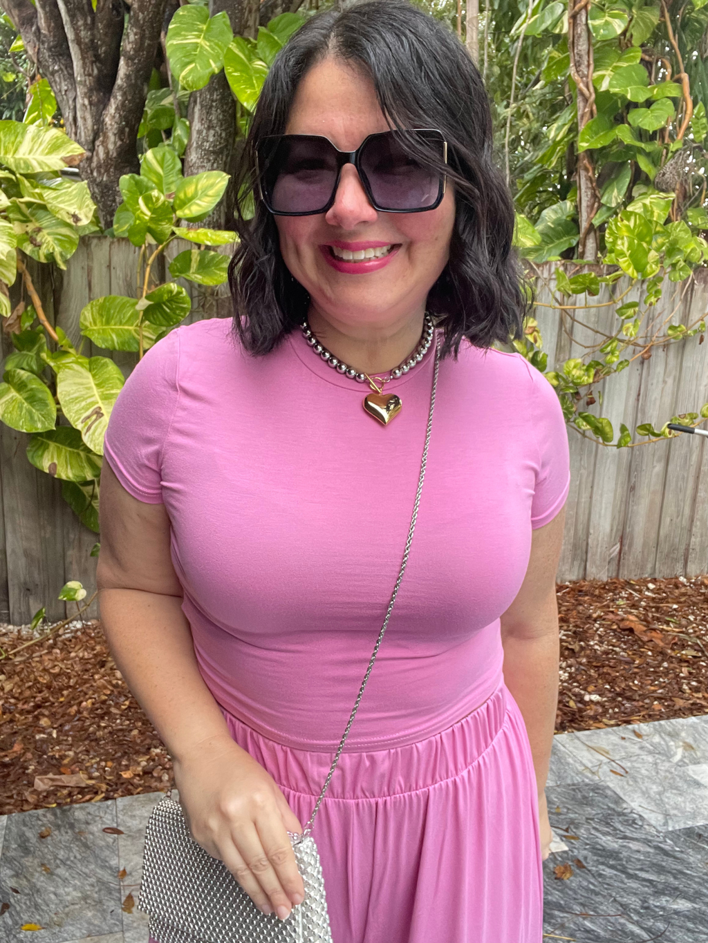 Valentina on the Go Short Sleeve Top & Wide Leg Pants Set