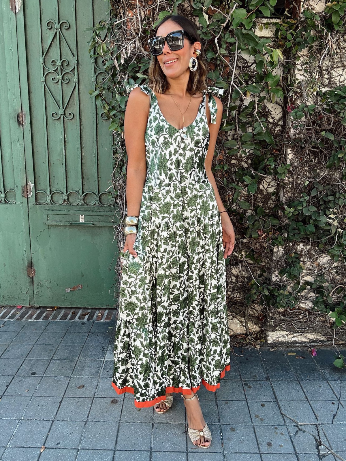 Bound by Contrast Maxi Dress