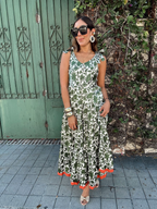 Bound by Contrast Maxi Dress