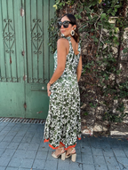 Bound by Contrast Maxi Dress