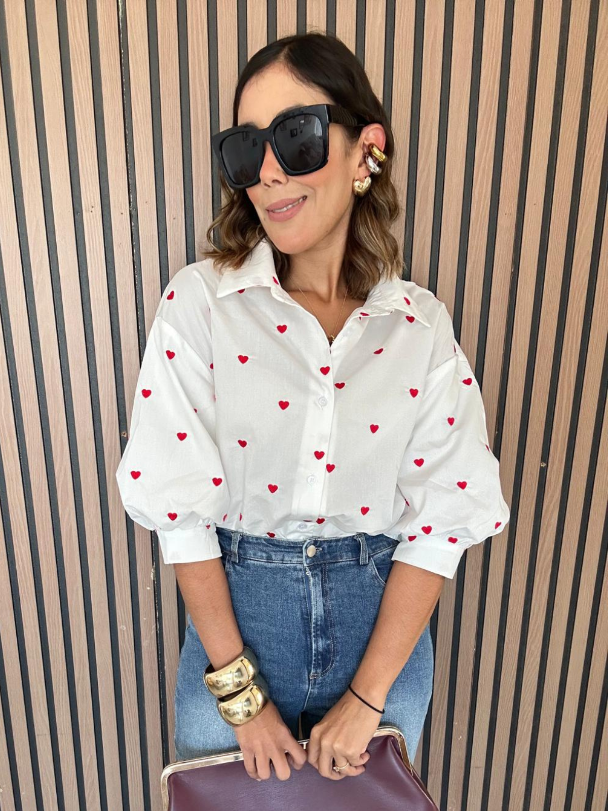 Love Language Button Down Shirt