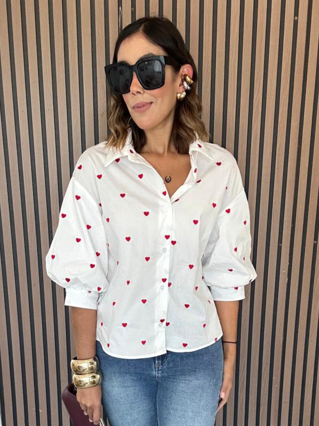 Love Language Button Down Shirt