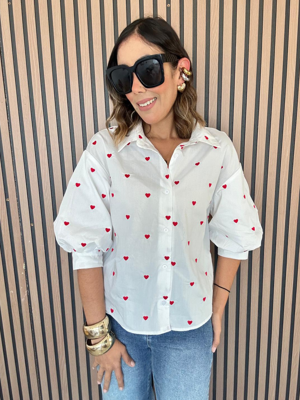 Love Language Button Down Shirt