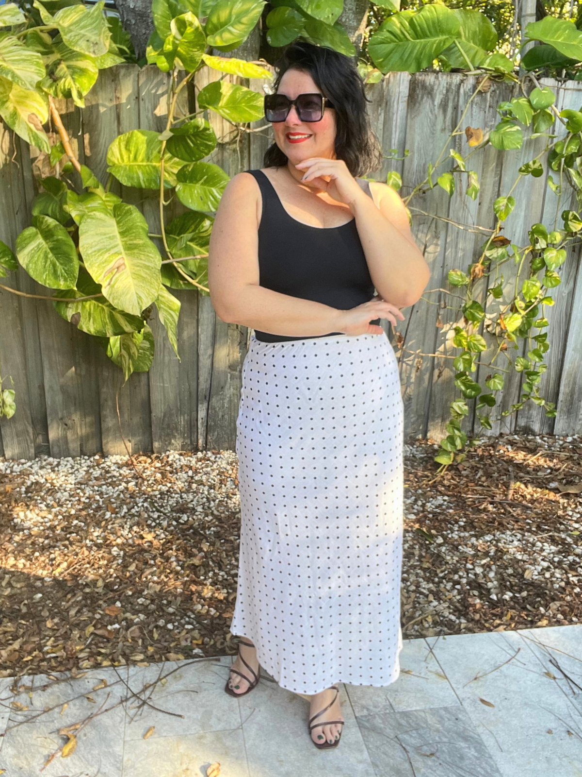 Dot by Dot Elegance Midi Skirt