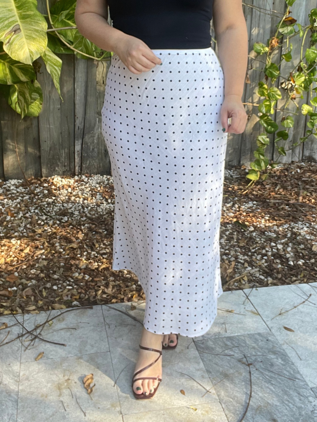 Dot by Dot Elegance Midi Skirt