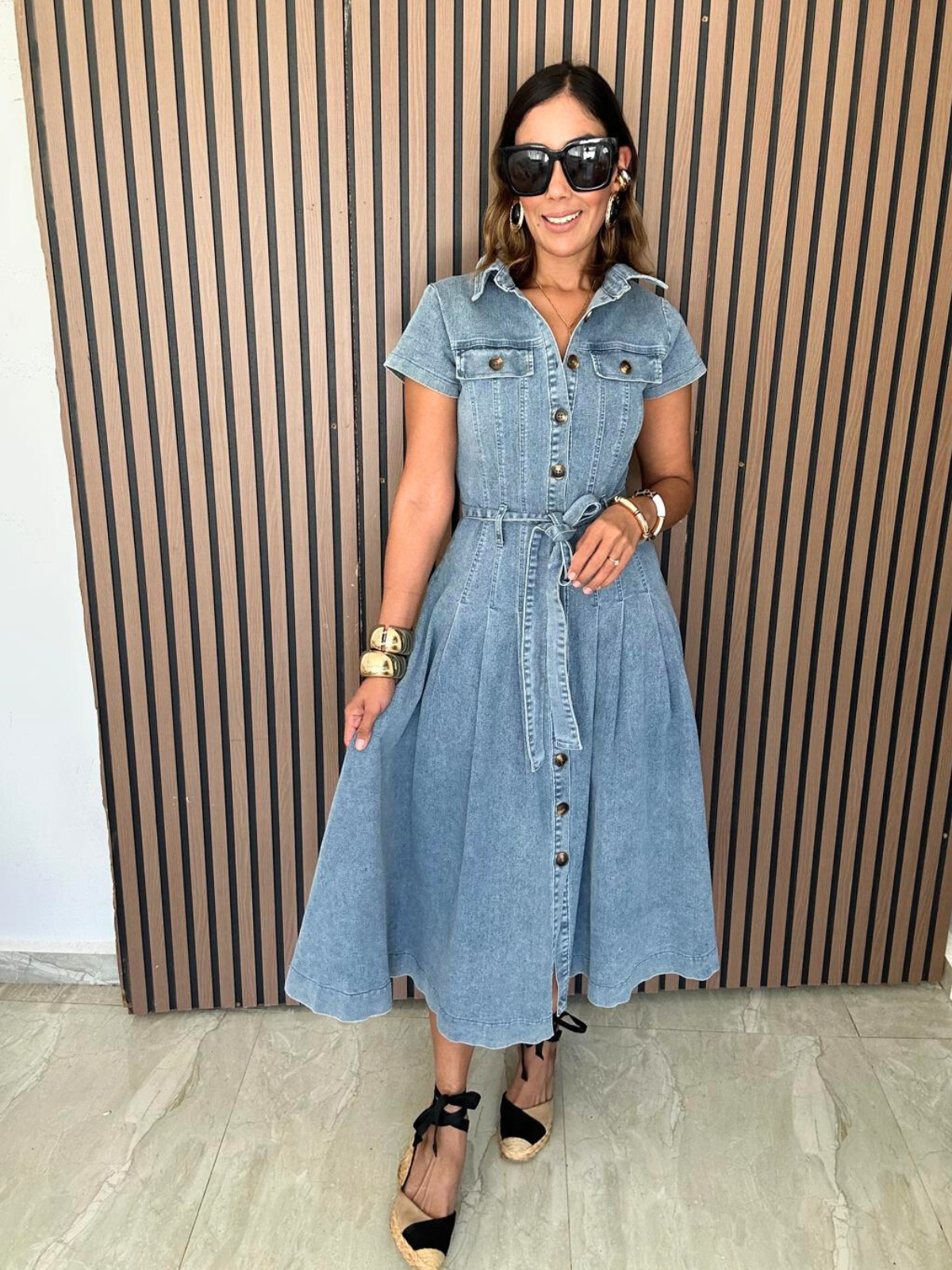 La Vie Chic Denim Midi