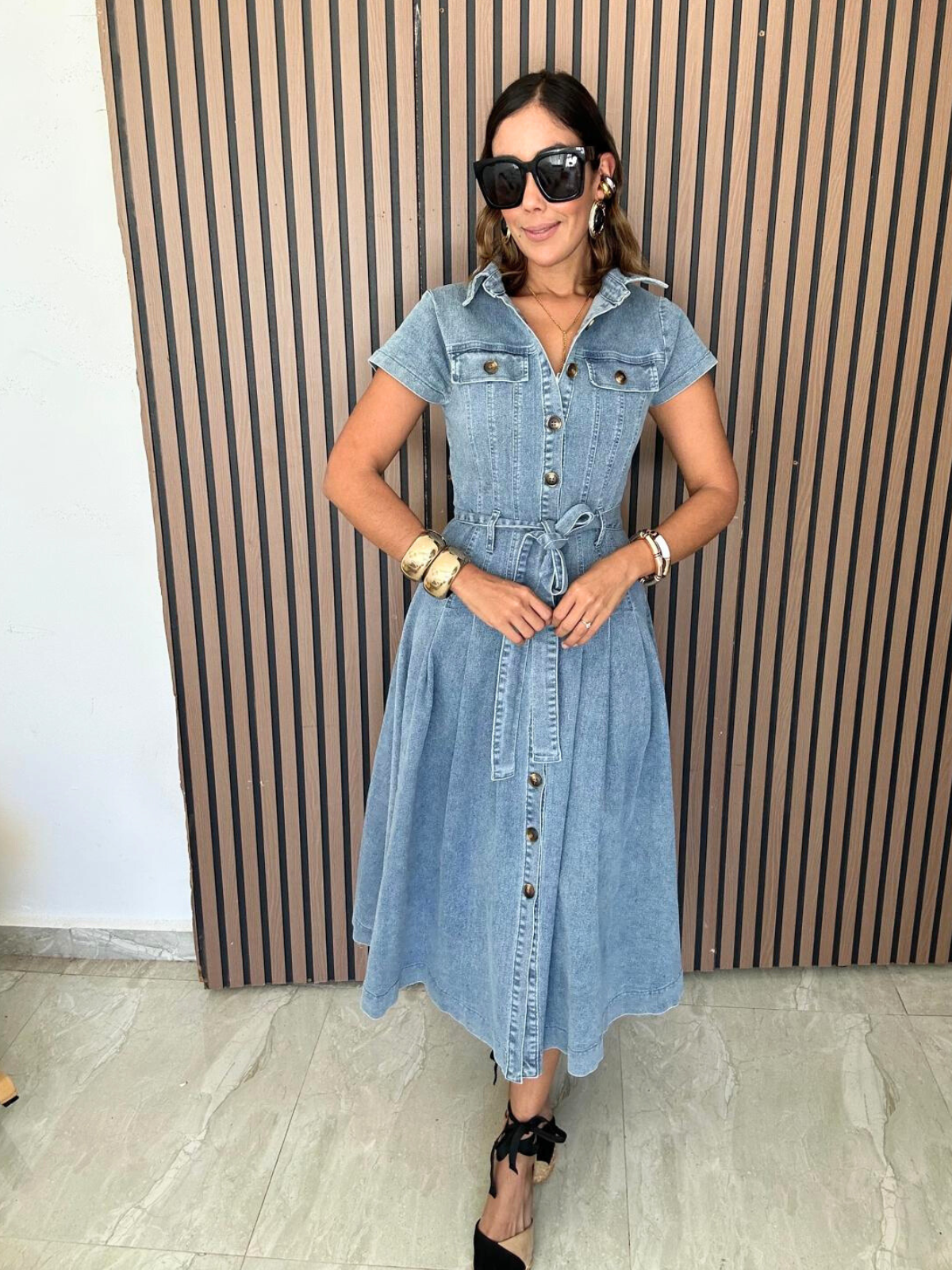 La Vie Chic Denim Midi