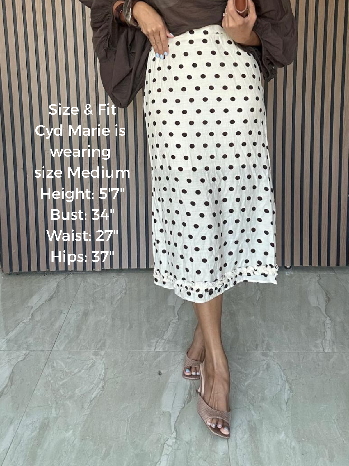 The Dot Situation Midi Skirt