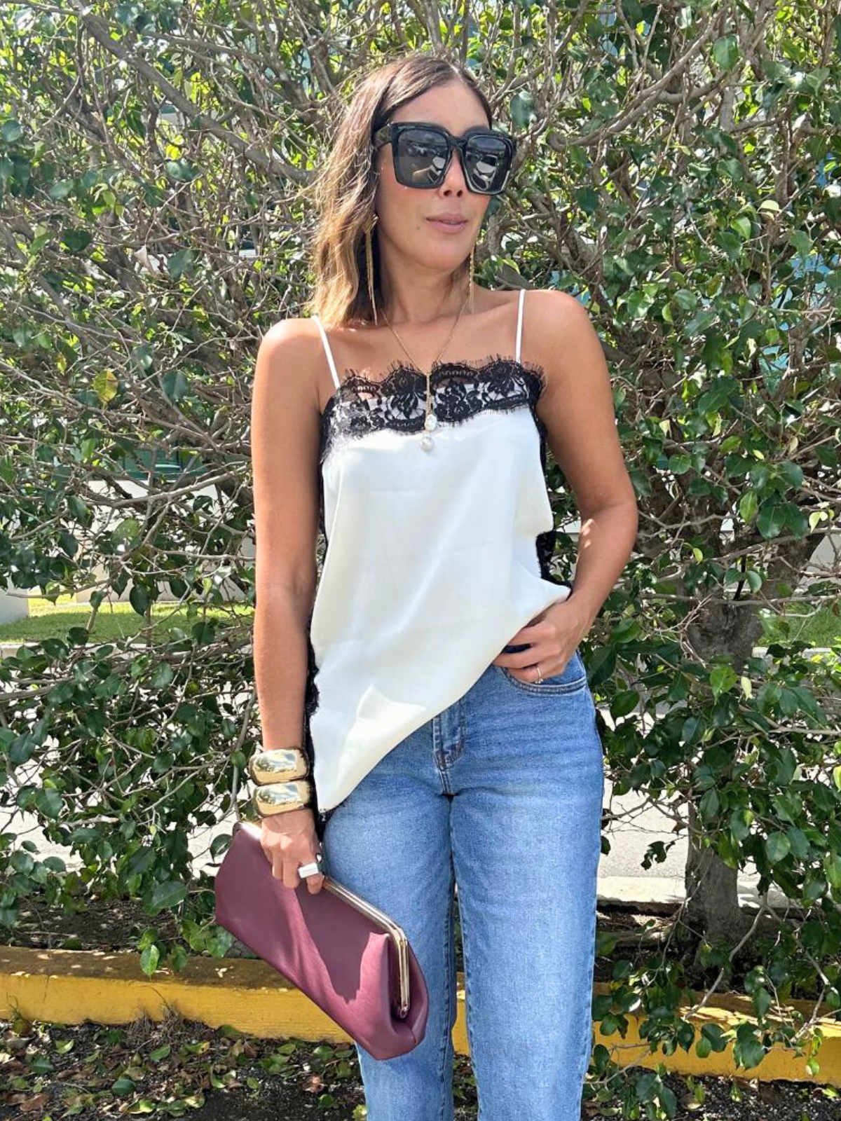 More Amour Satin Cami Top