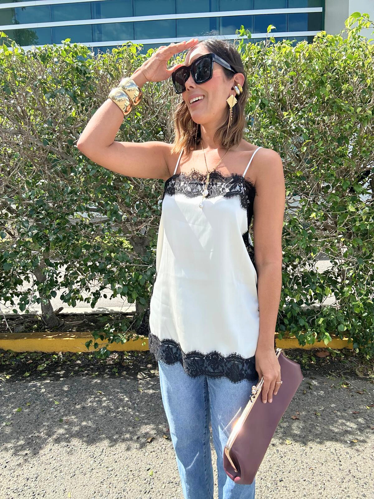 More Amour Satin Cami Top