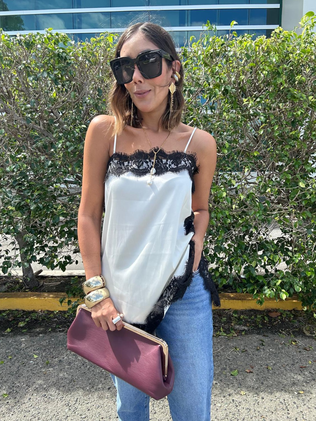 More Amour Satin Cami Top