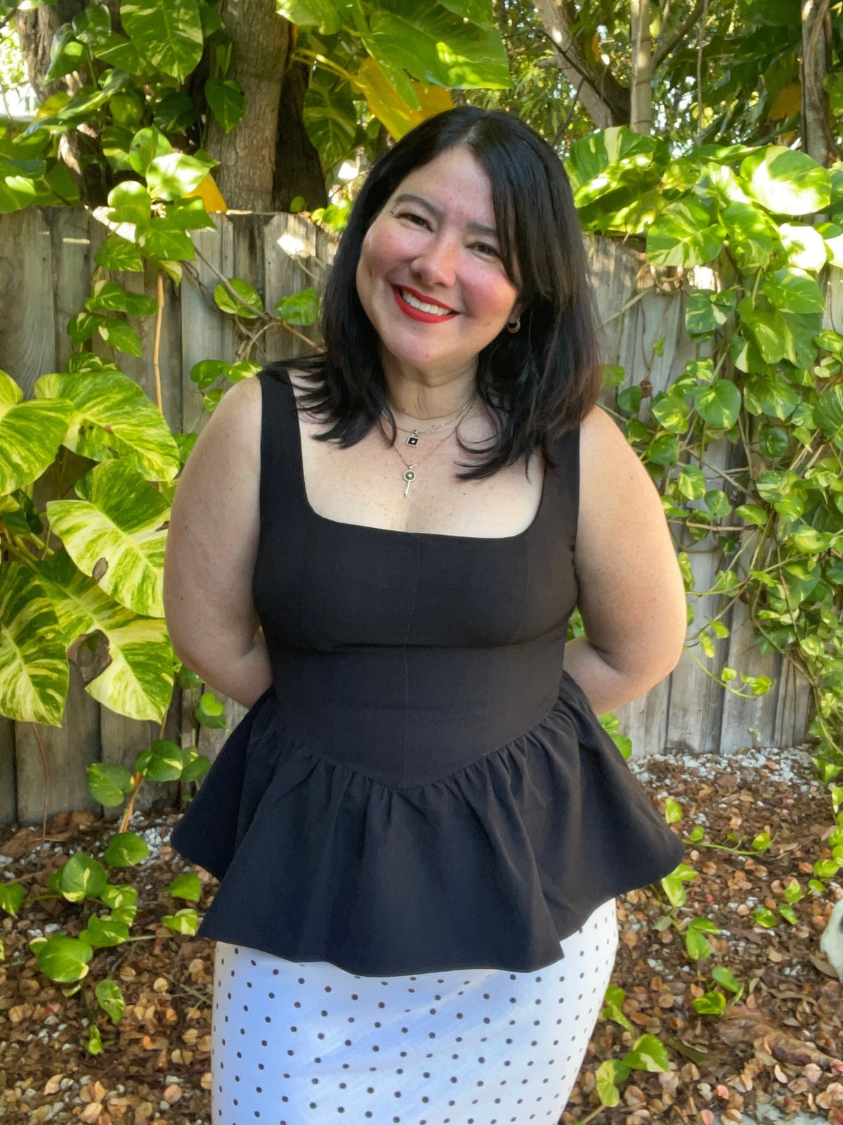 She Sets the Tone Peplum Top