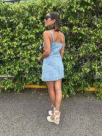 Denim, But Make It Sweet Mini Dress