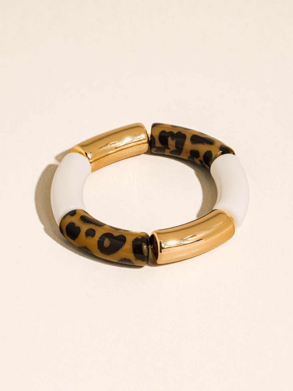 Cove 18K Gold Non-Tarnish Chunky Resin Bangle Set