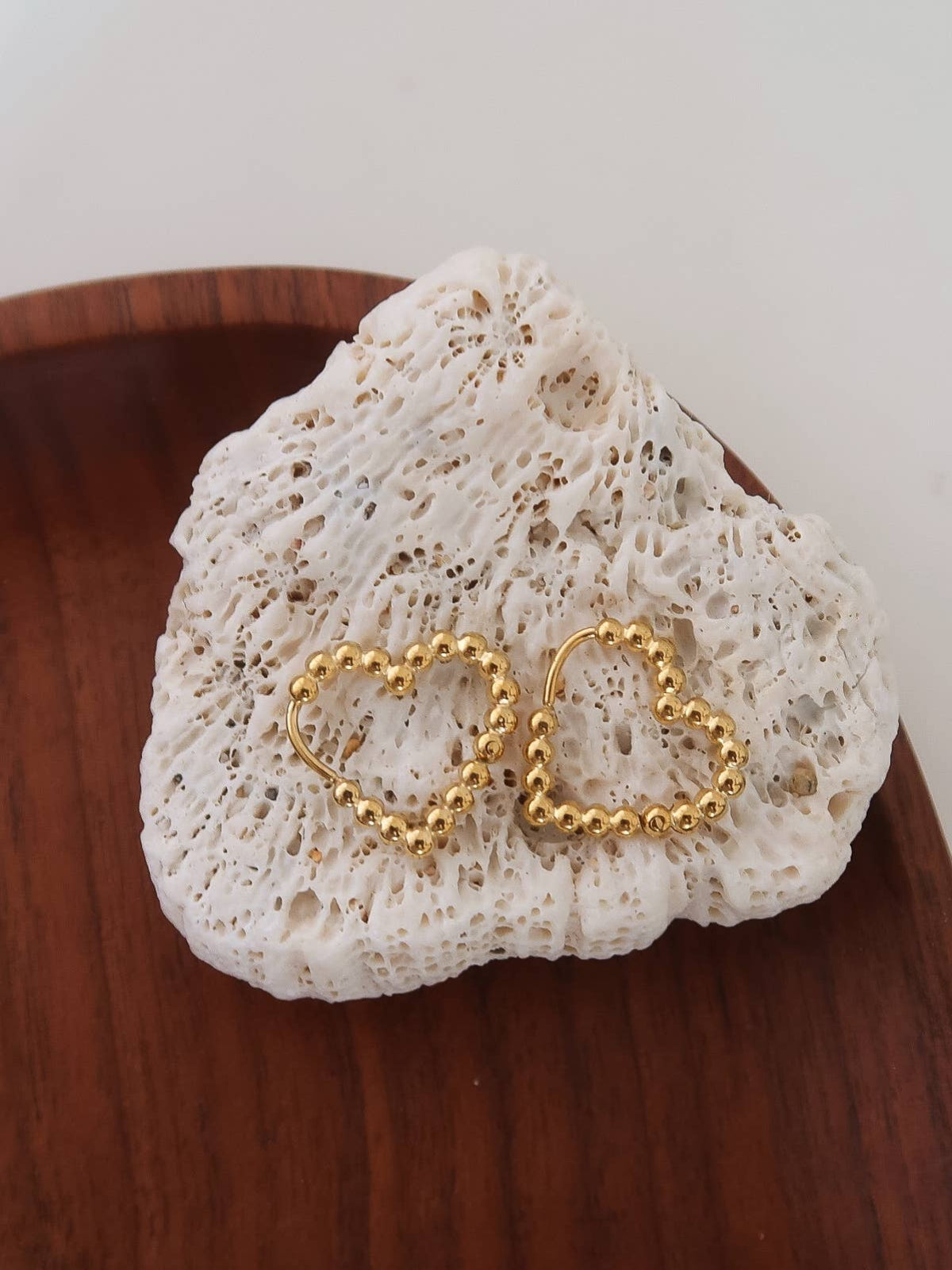 Maxine 18K Gold Non-Tarnish Petite Heart Earring