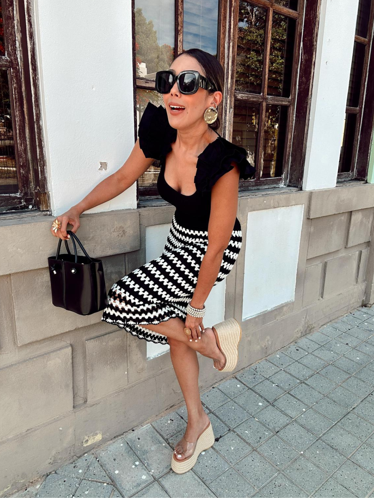 Mellie Crochet Midi Skirt