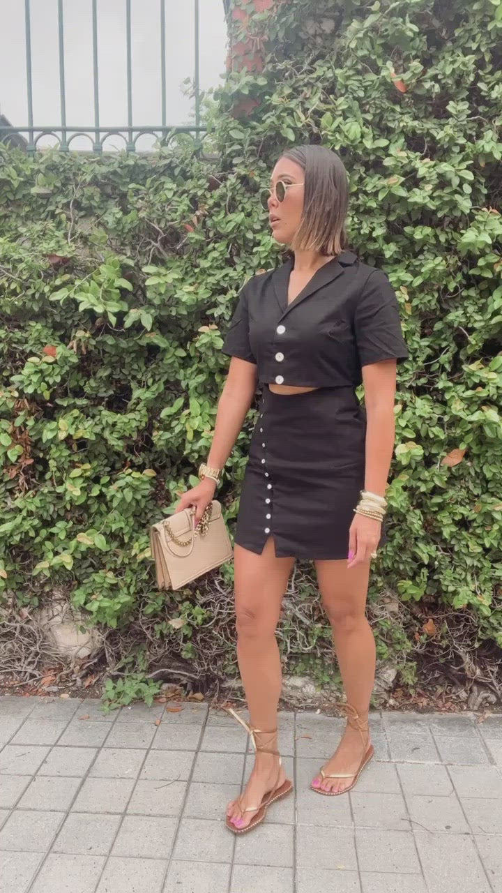 Button down blazer online dress