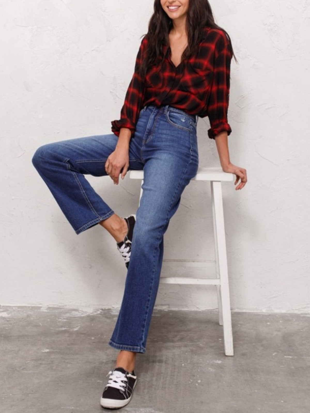 High Rise Loose Fit Jeans
