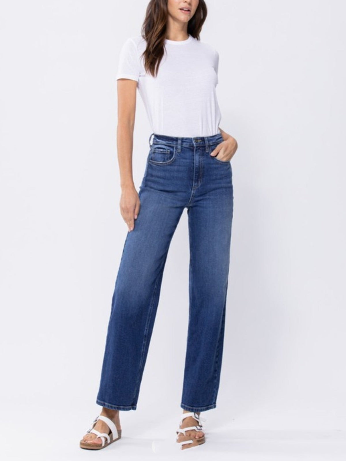High Rise Loose Fit Jeans