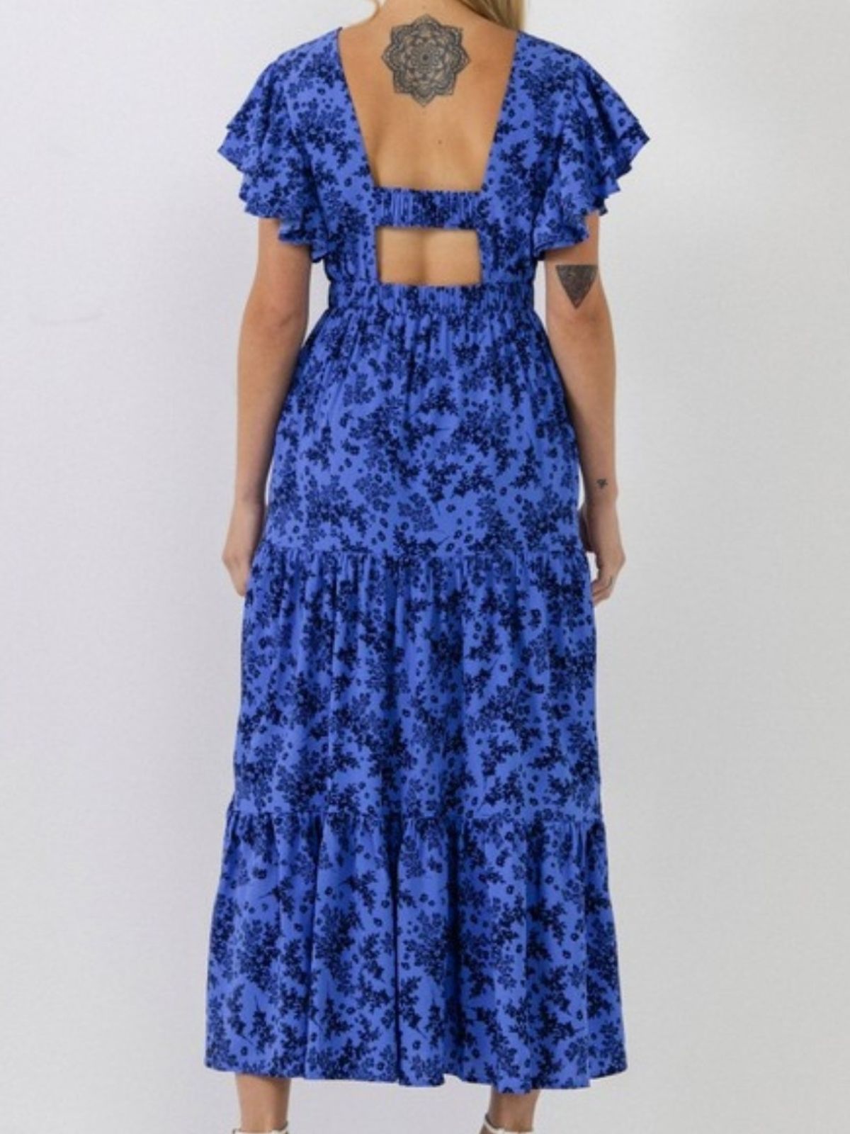 English Factory Tiered Midi Dress