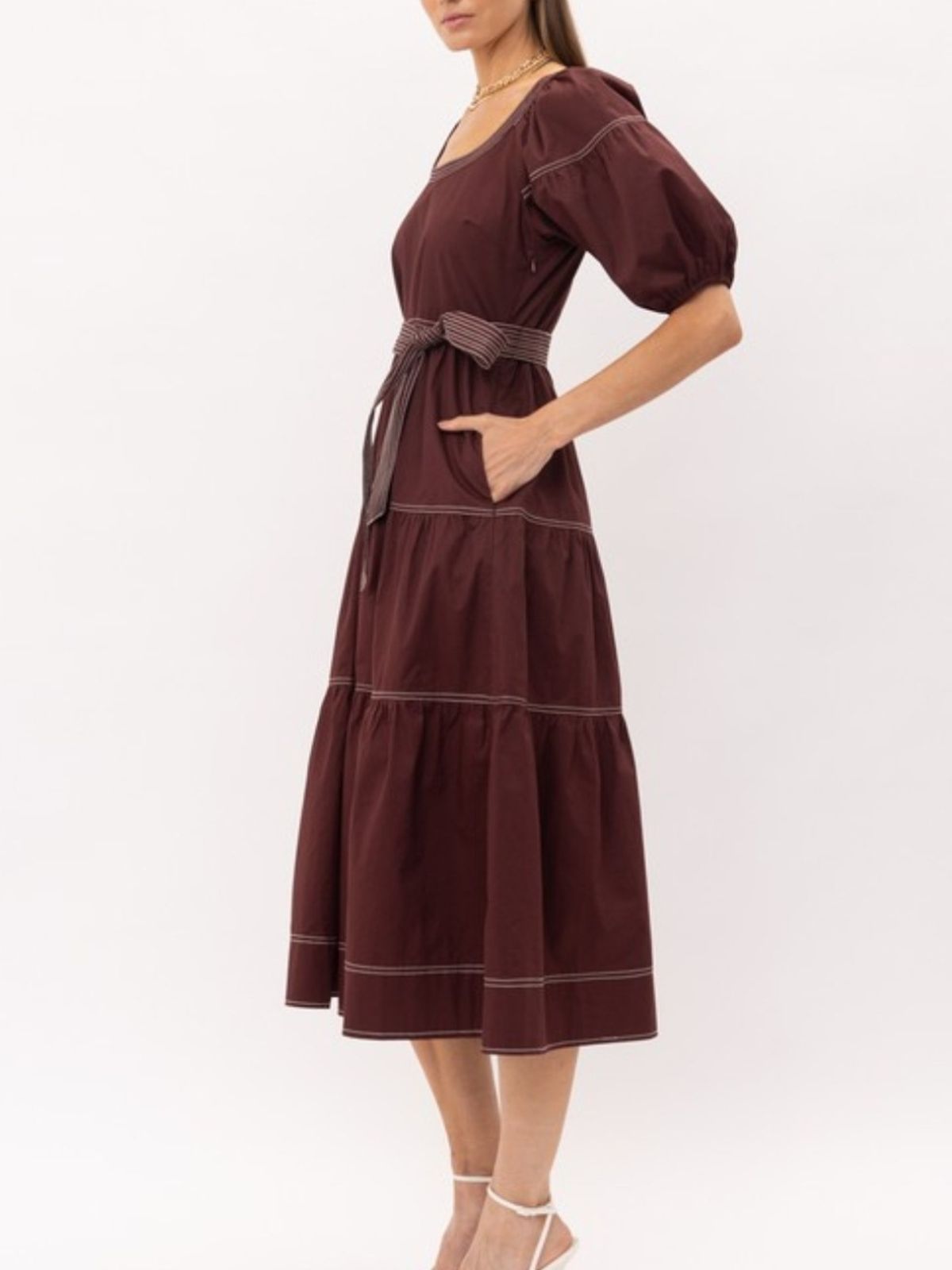 Sofie Tiered Midi Dress