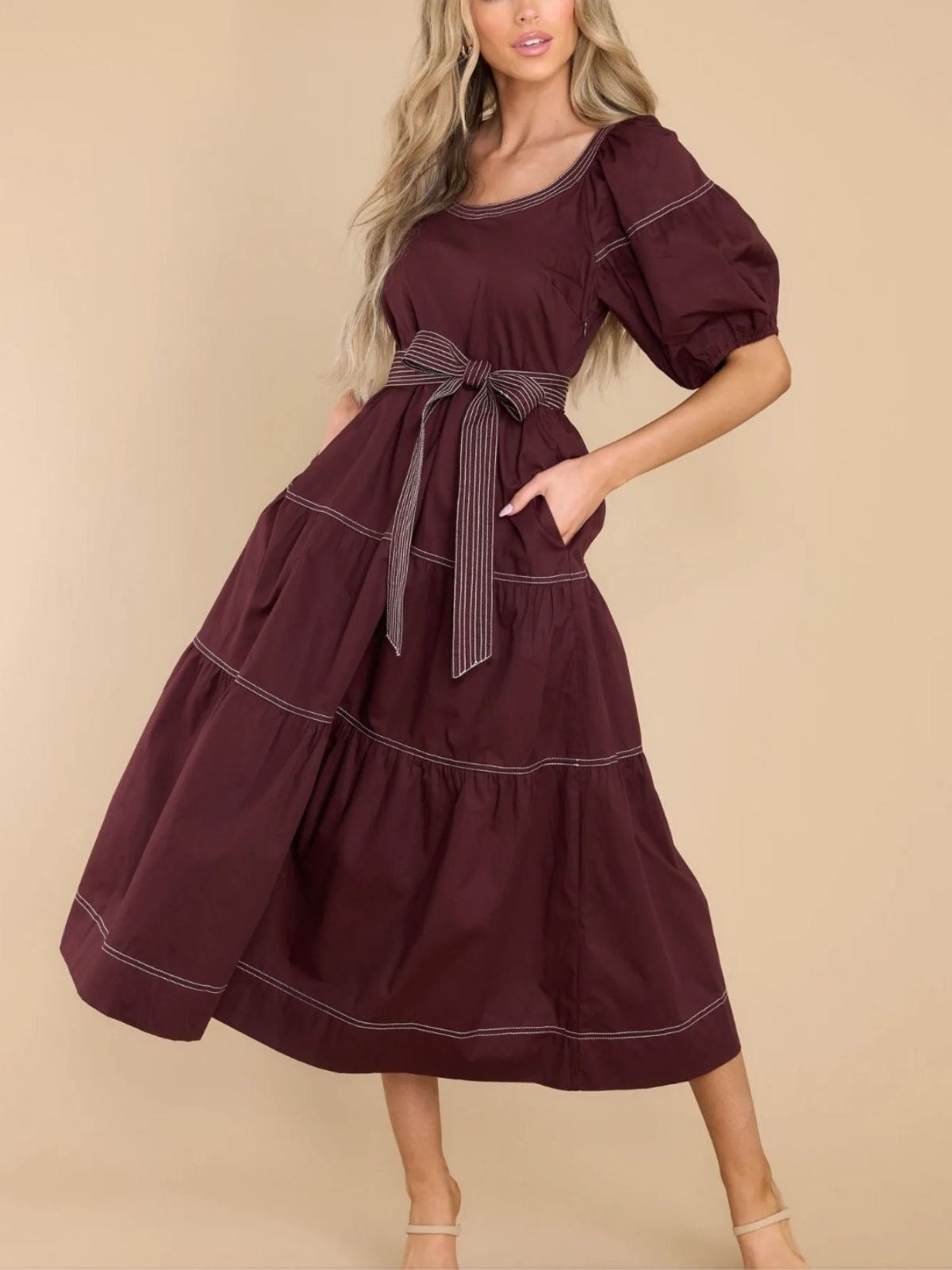 Sofie Tiered Midi Dress