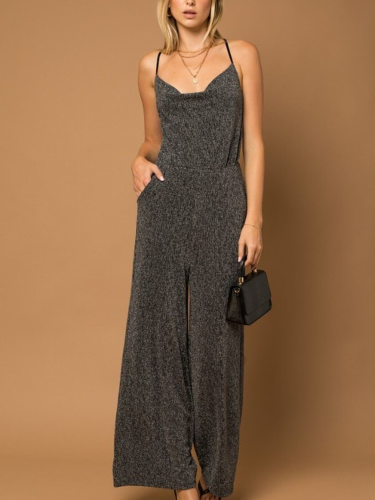Save The Date Cowl Neck Jumpsuit