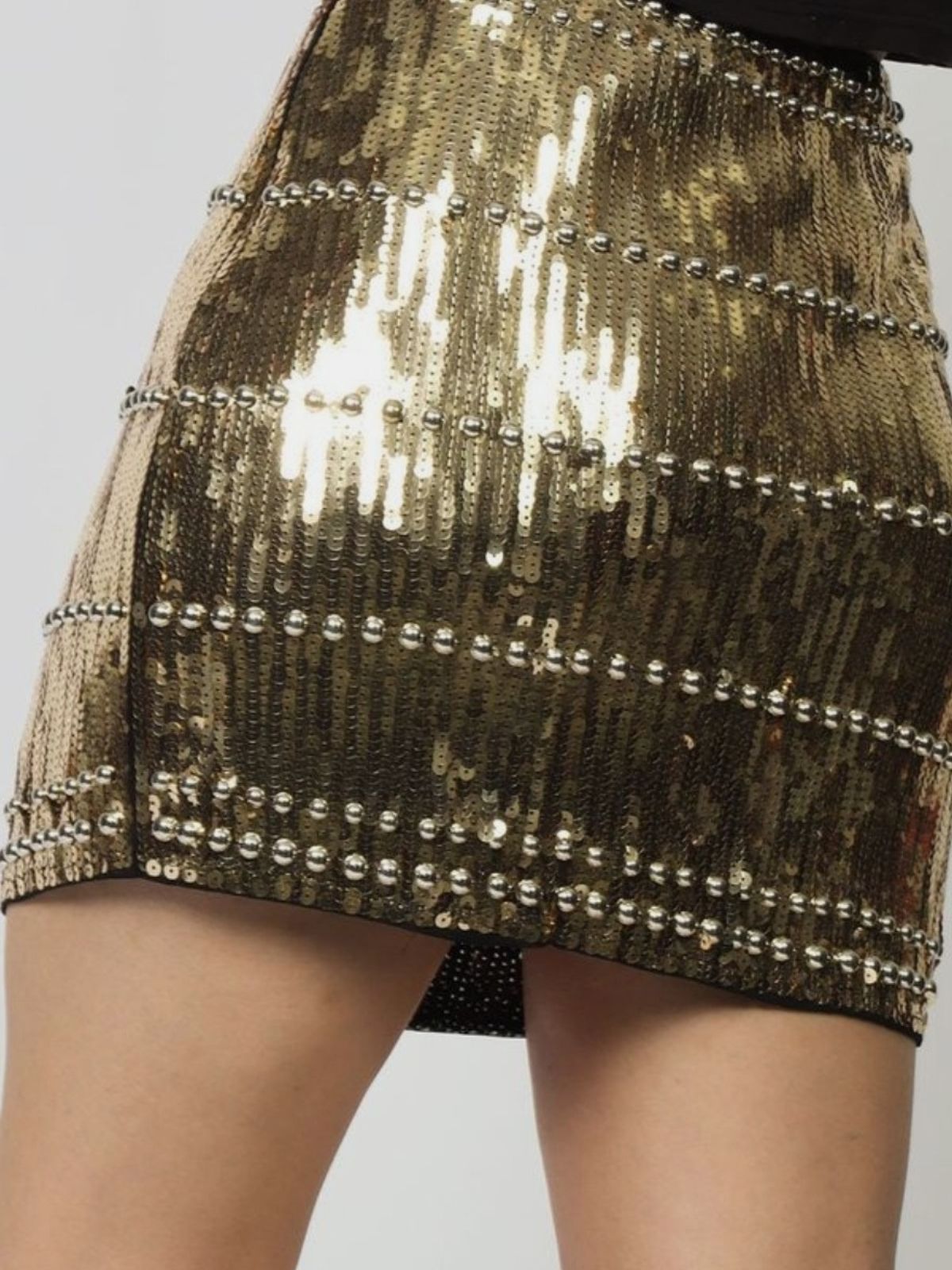 Gold Digger Sequin Mini Skirt